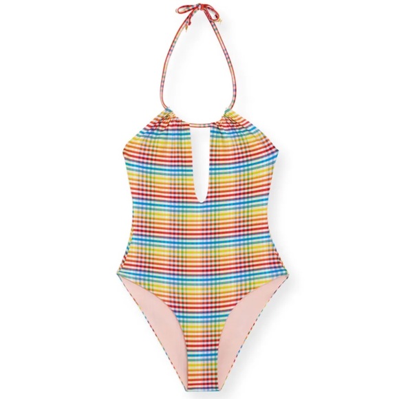 Onia | Eliza Multi Plaid One-Piece Swimsuit - Picture 2 of 8